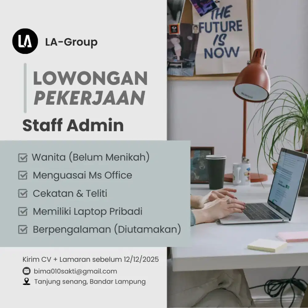Lowongan Staff Admin