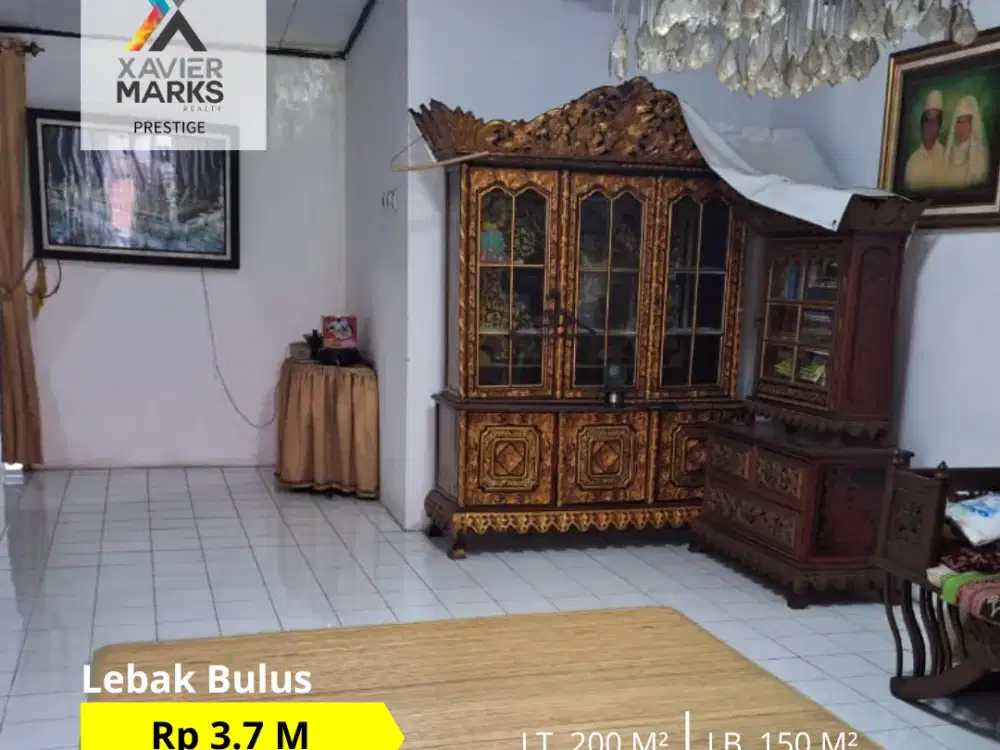 HOT DEAL! TURUN HARGA LAGI!!  DIJUAL Rumah di Kompleks PU (persis depan stasiun MRT Lebak bulus)  Lebak bulus  (Pasar Jumat) Jakarta Selatan
