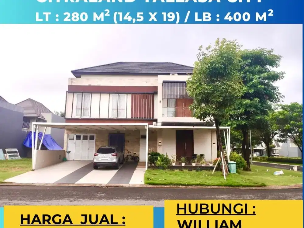 JUAL RUMAH CITRALAND TALLASA CLUSTER GREENSTONE