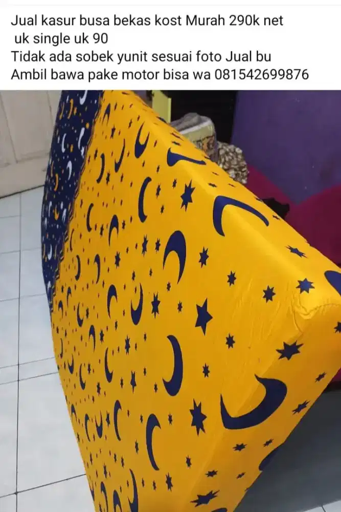 Kasur busa bekas kost murah