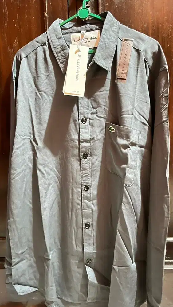 KEMEJA LACOSTE LENGAN PANJANG XL