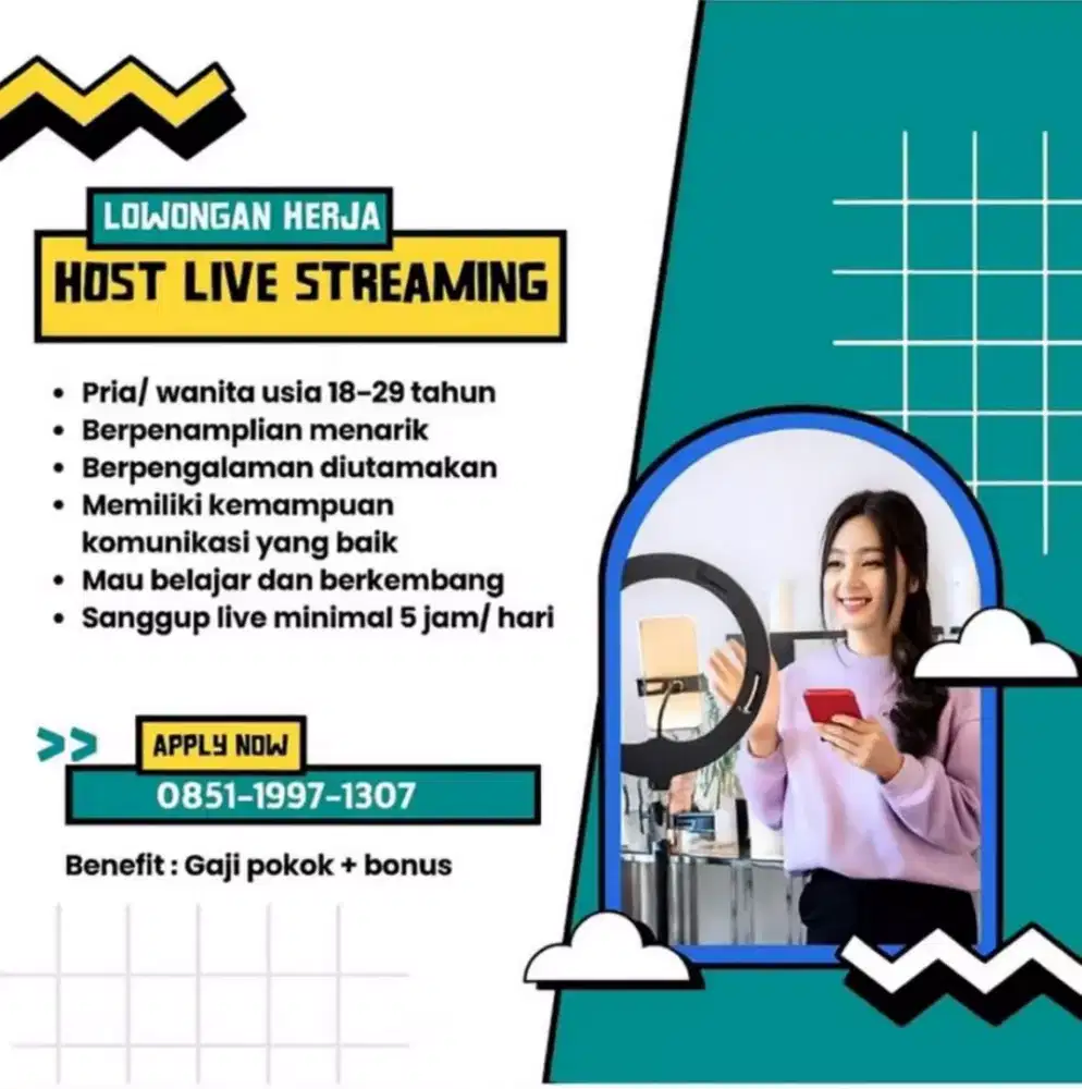 Host live streaming (full time/part time)