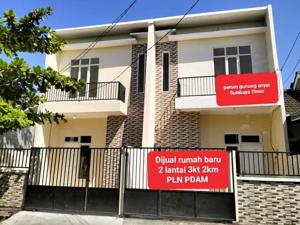 rumah baru 2lt 600jt an Gunung anyar Surabaya