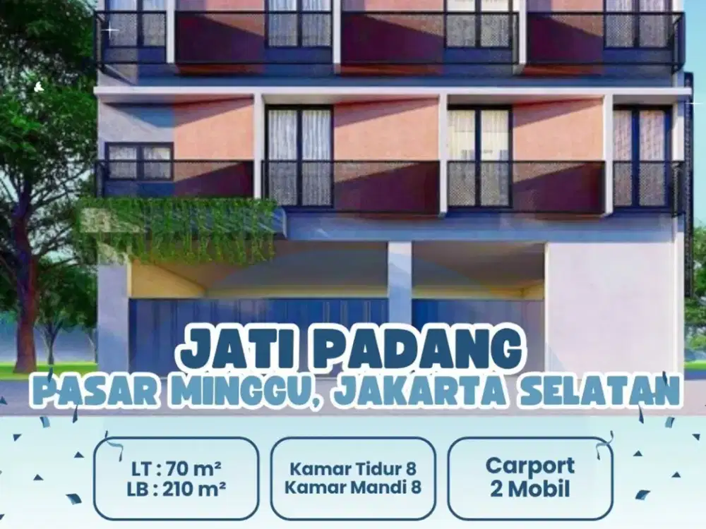 Jual Rumah Kost Kosan Eksklusif 3 Lantai di Jati Padang [FULL FURNISHED] di Jantung Jakarta Selatan [AR223]