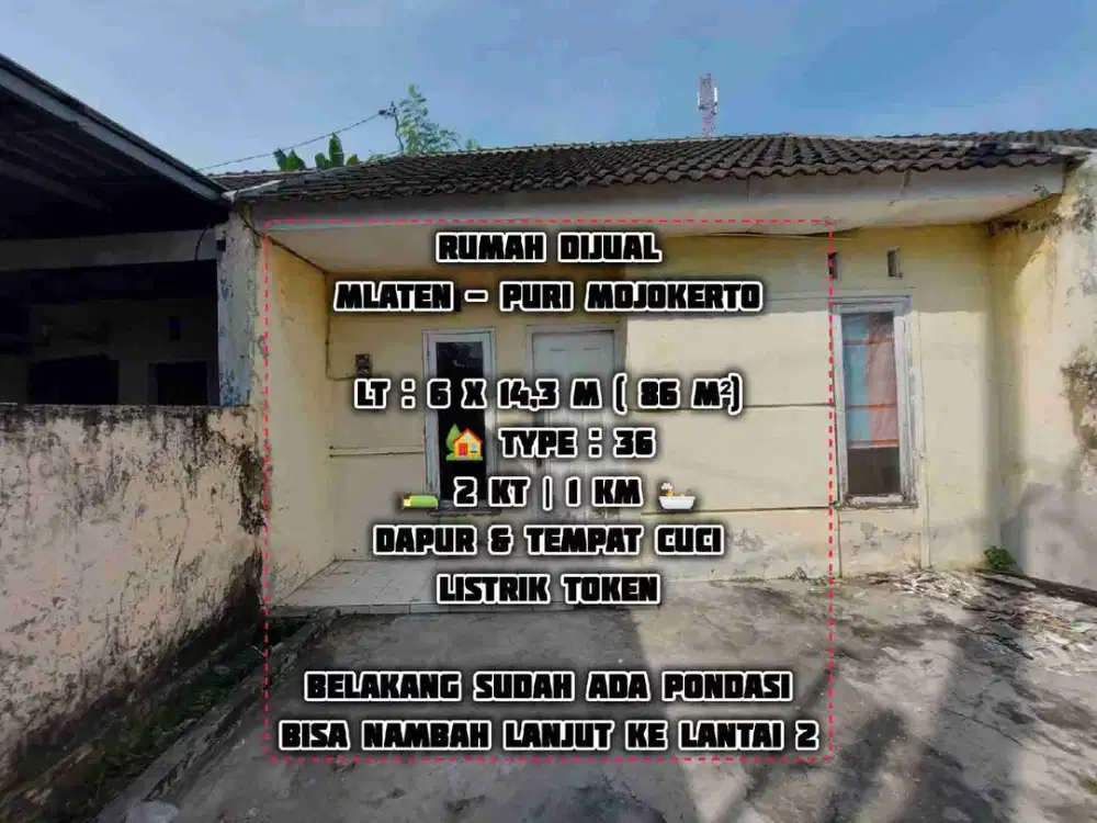 RUMAH DIJUAL MURAH - LUAS DI KELASNYA