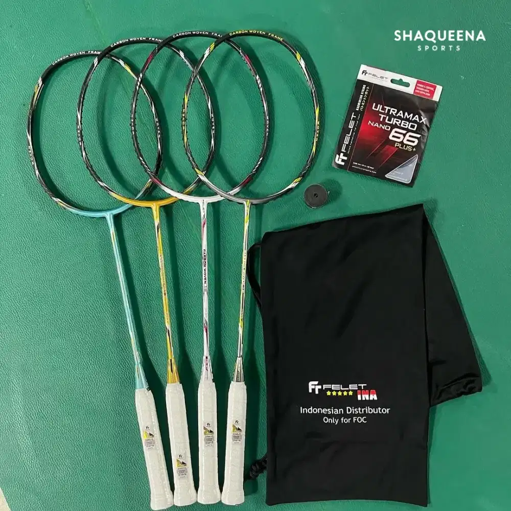Raket badminton FELET CARBON WOVEN18