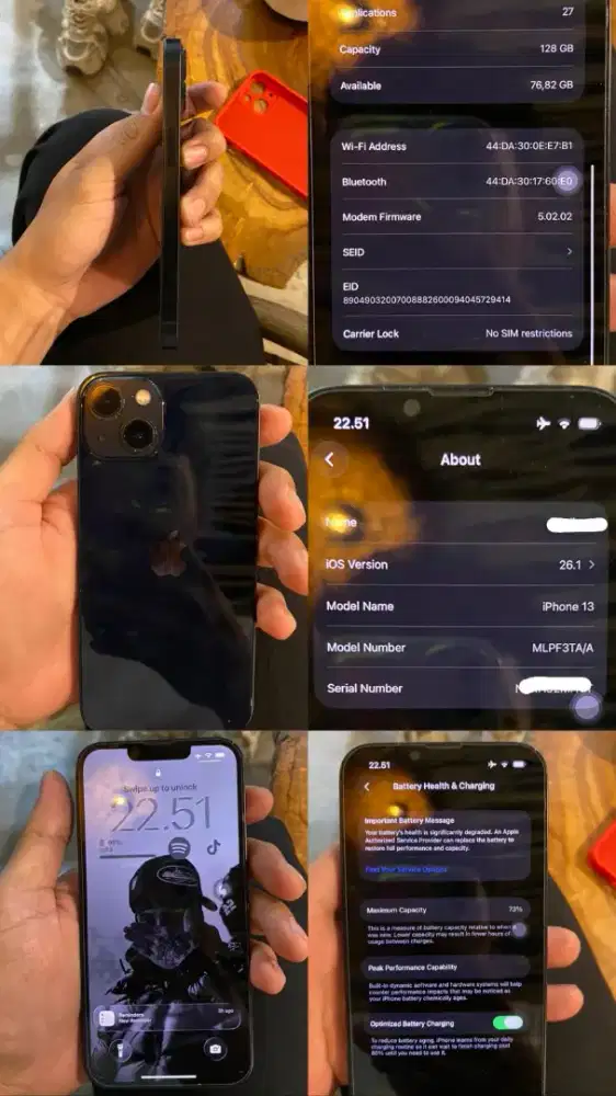 Jual iphone 13 second