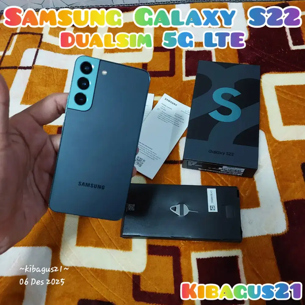 Samsung S22 Dualsim 5G Fullset ORI SEIN