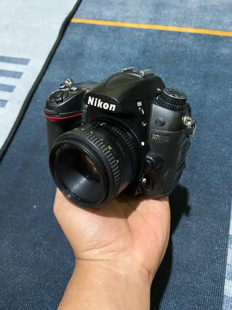 Kamera nikon D7000 lensa fix 50mm afd