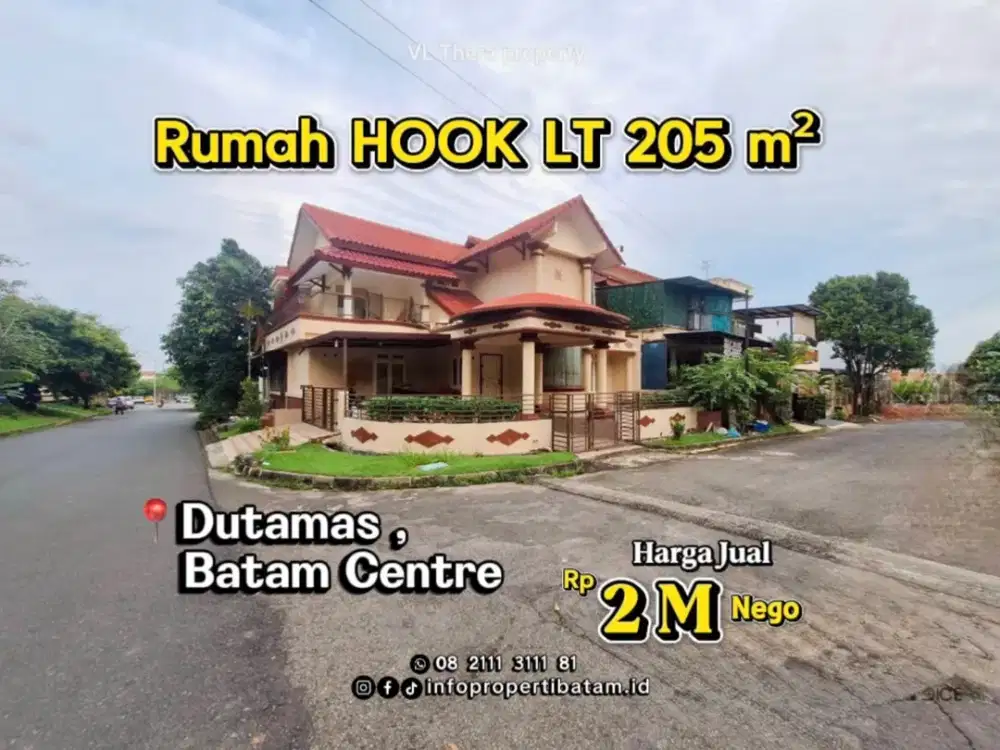Dijual murah rumah hook dutamas batam centre
