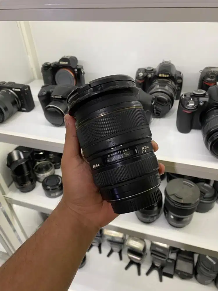 Lensa 24-70 f2.8 murah meriah siap pakai for canon