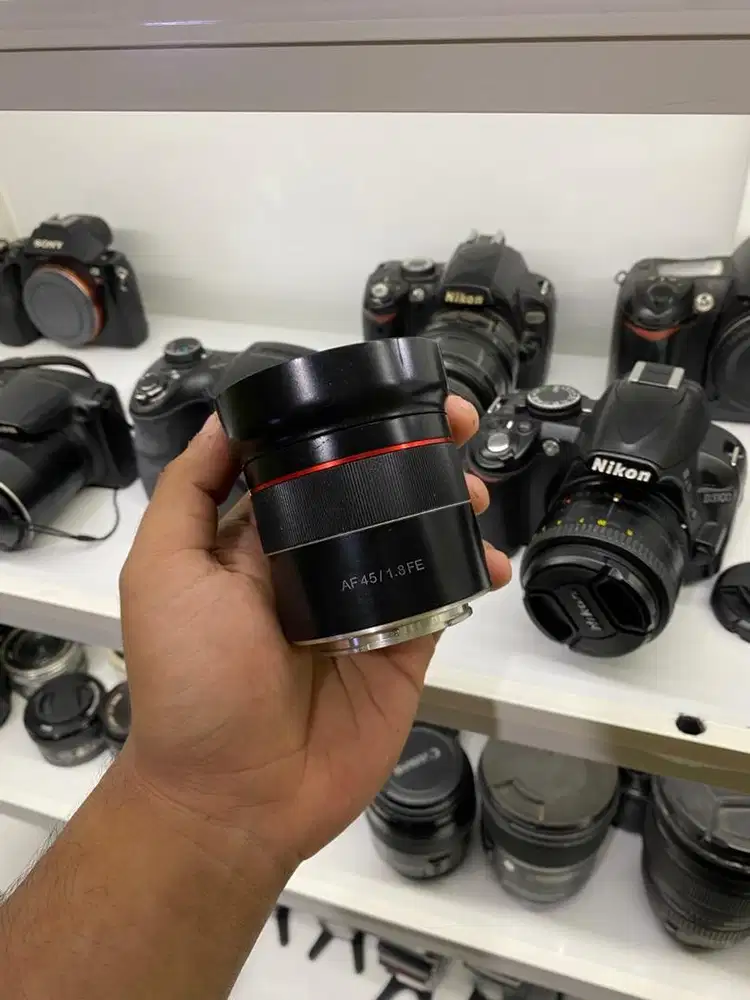 Lensa samyang 45mm for sony