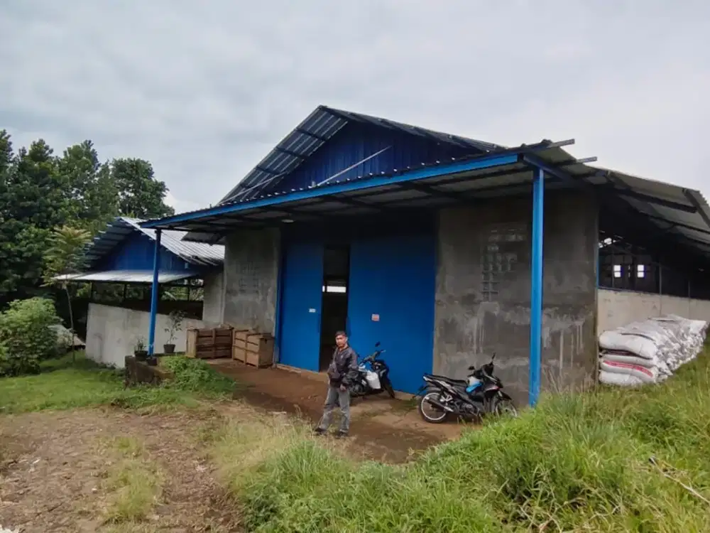 Dijual Tanah dan Gudang, Kandang Dekat Gunung Puntang Cimaung Bandung