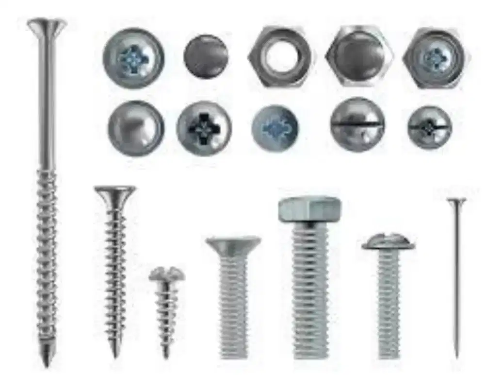 Sedia berbagai mur dan baut