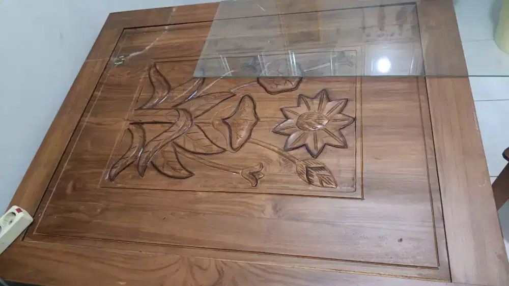 DIJUAL MEJA KAYU JATI MULUS