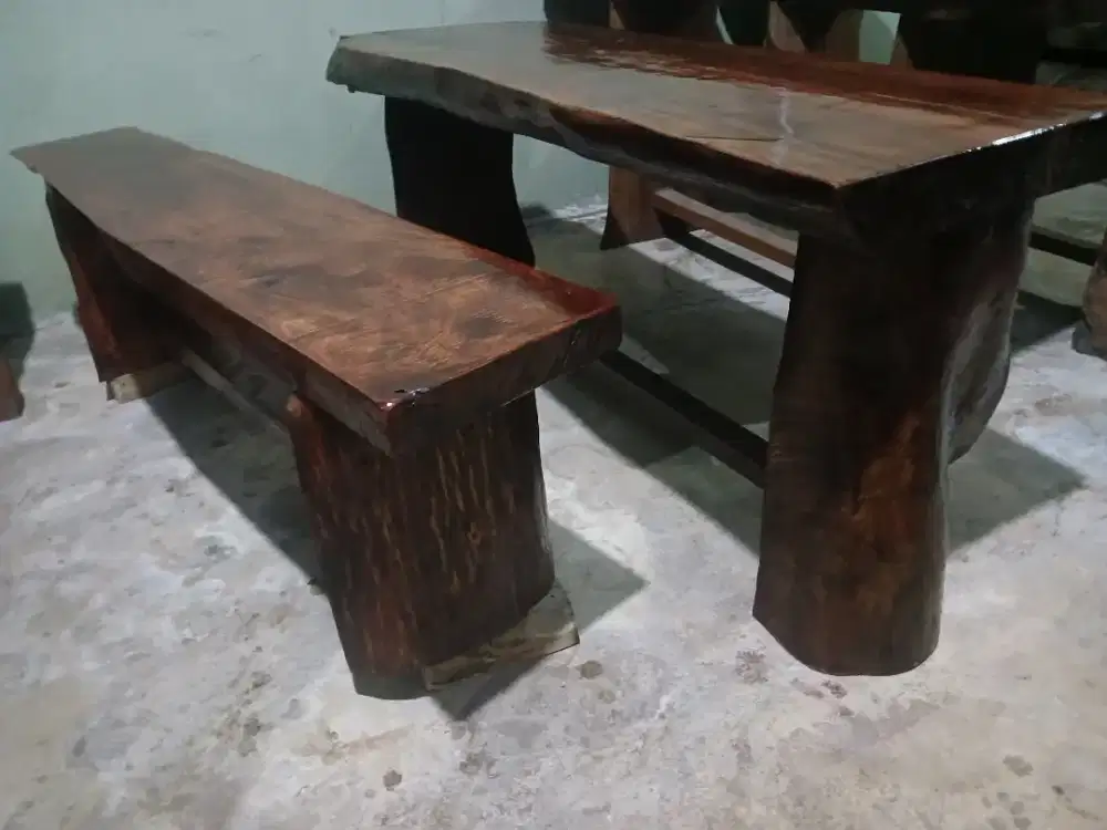 Meja solid set pj tebal berat juoz mantap