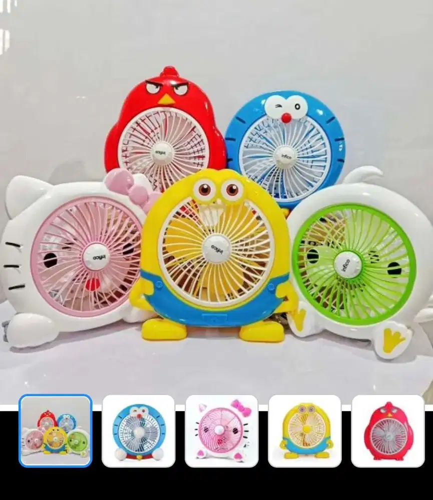 Kipas karakter meja unik dan lucu