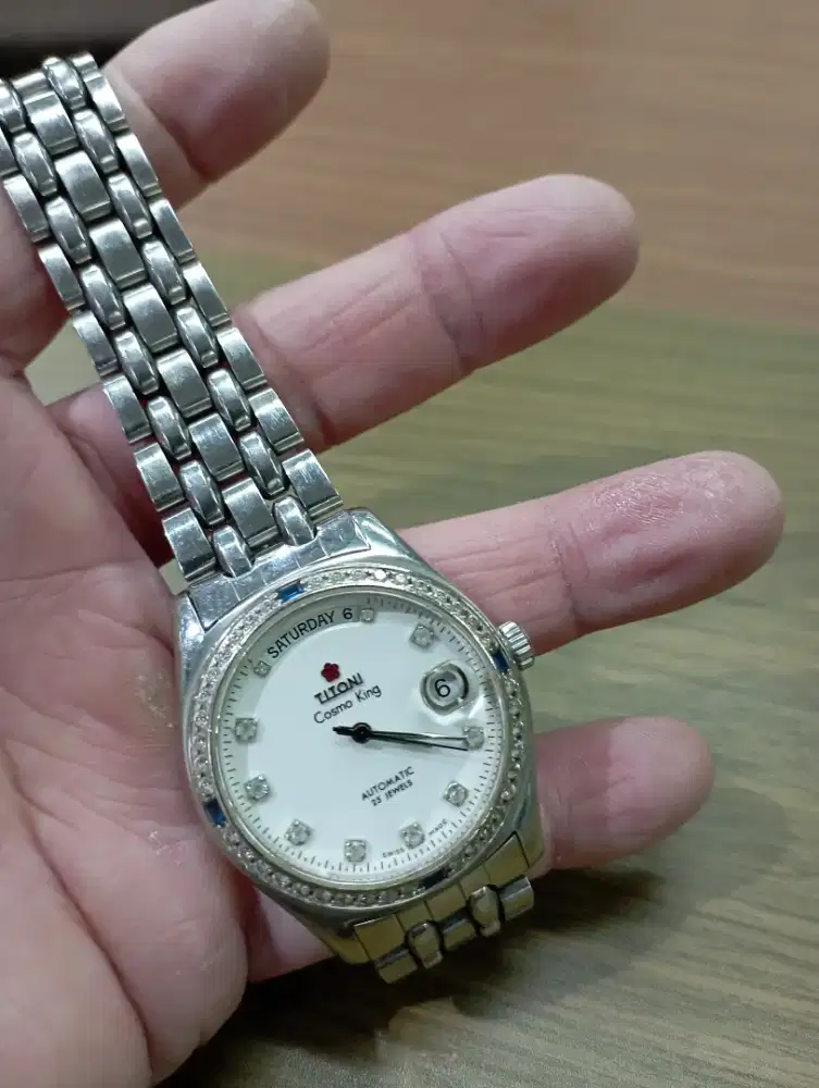 jam tangan titoni kosmoking automati permata