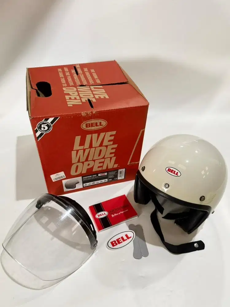 Helm Retro - Bell Custom 500 Stripes Jet