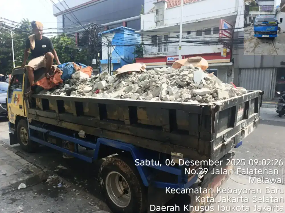 Jasa buang puing dan tanah