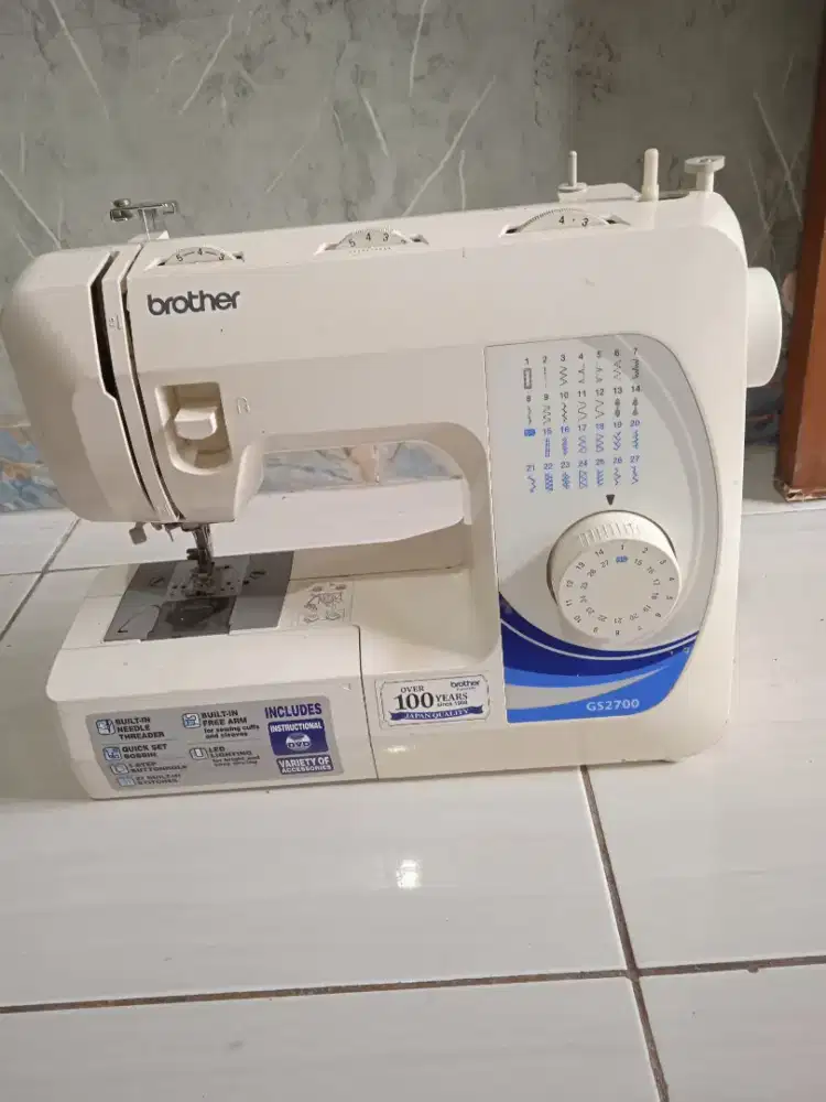 Mesin jahit brother,portabel,model,gs,270,normal,minus pemakaian,