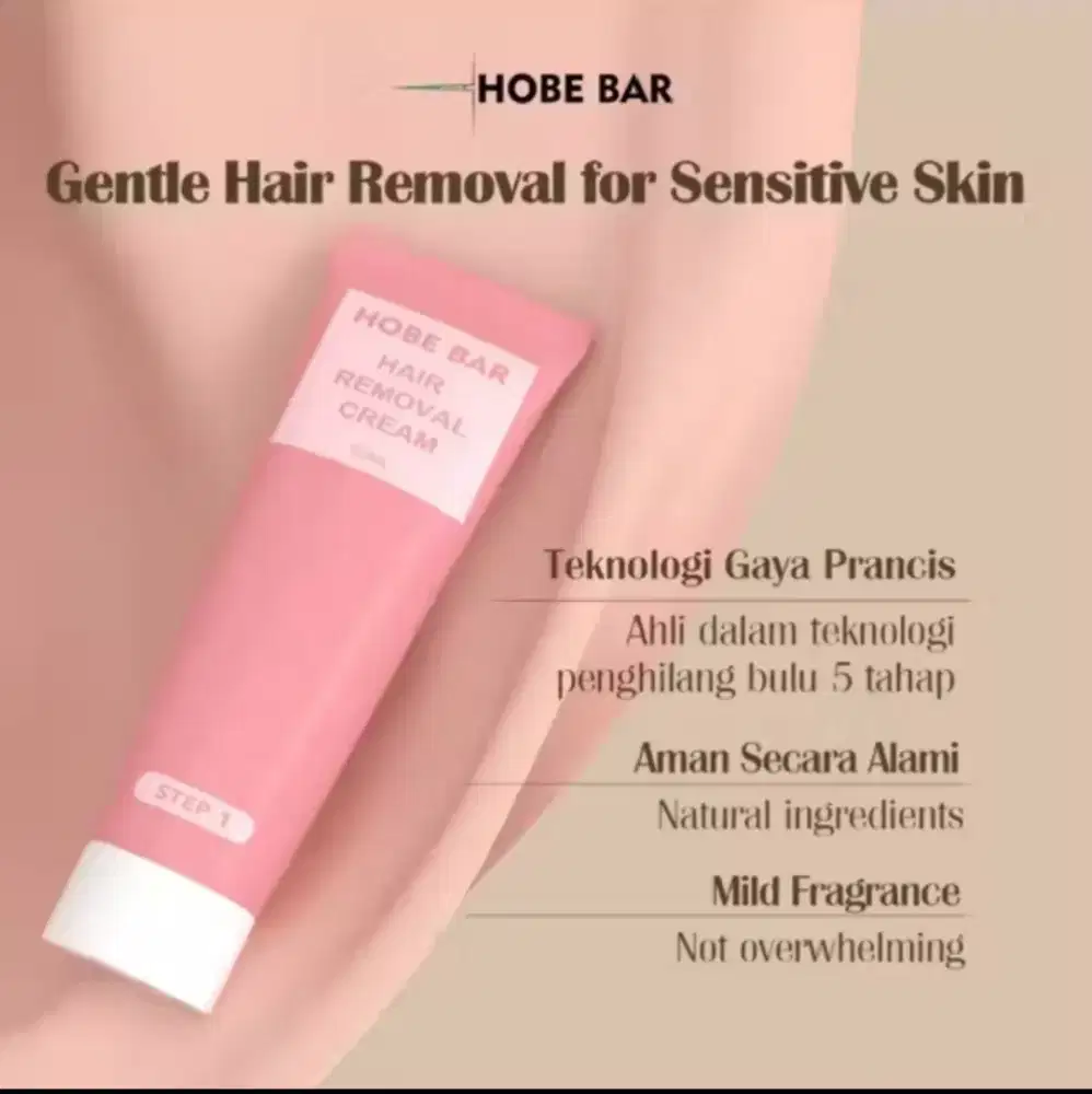 HOBE BAR hair removal cream & gel (penghilang bulu)