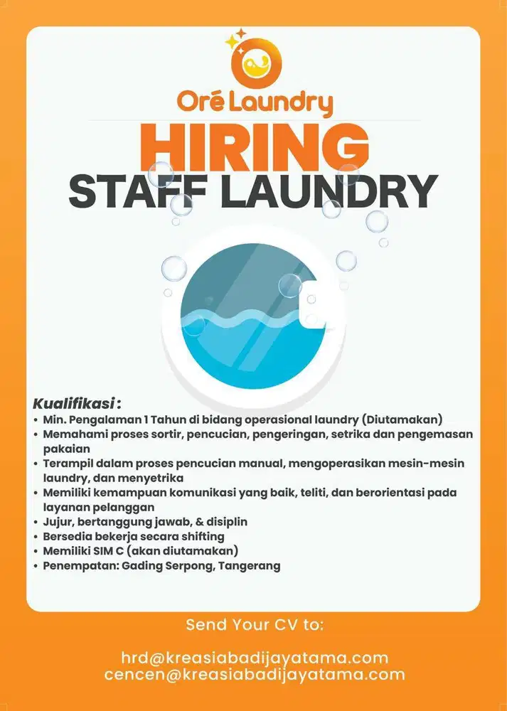 Staff Laundry (Setrika)