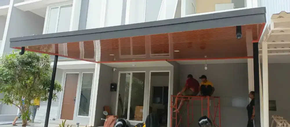 Menerima pemasangan kanopi baja ringan dan plafon PVC