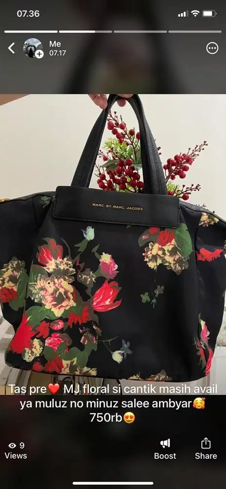 Tas Marc jacob floral