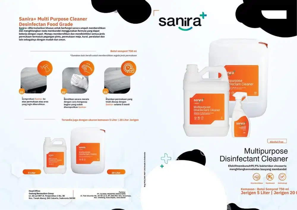 Sanira cleaning disinfektan cuci lantai pel