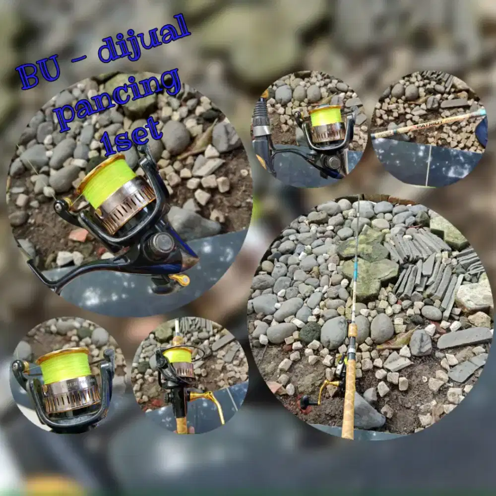 Pancing 1 set (joran+reel)