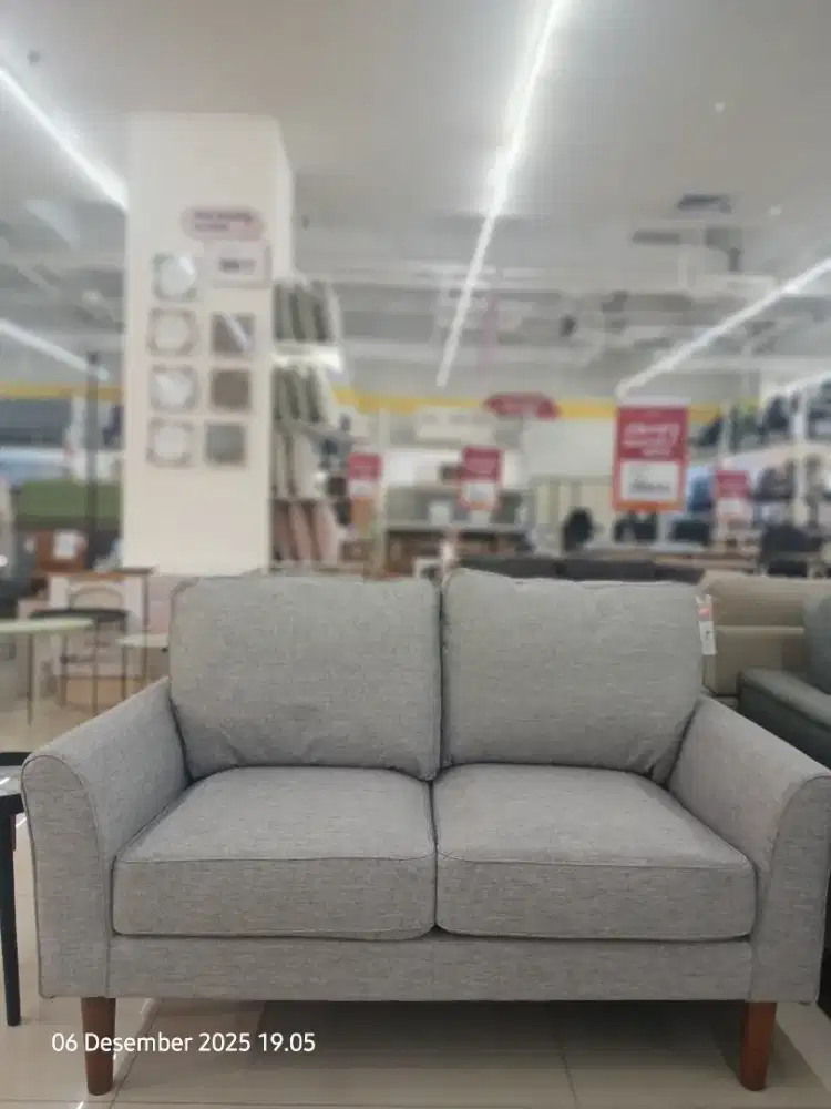 AMORA SOFA 2 SEATER – LIGHT GREY