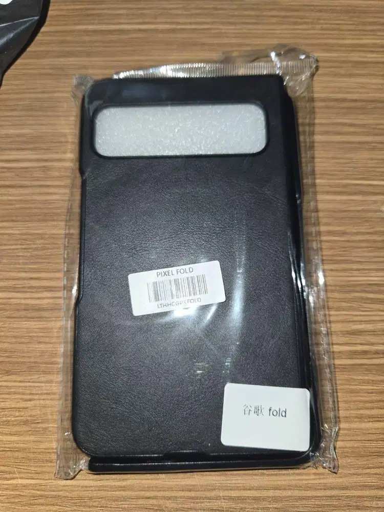 Google Pixel Fold Luxury Leather Case Black Elegant