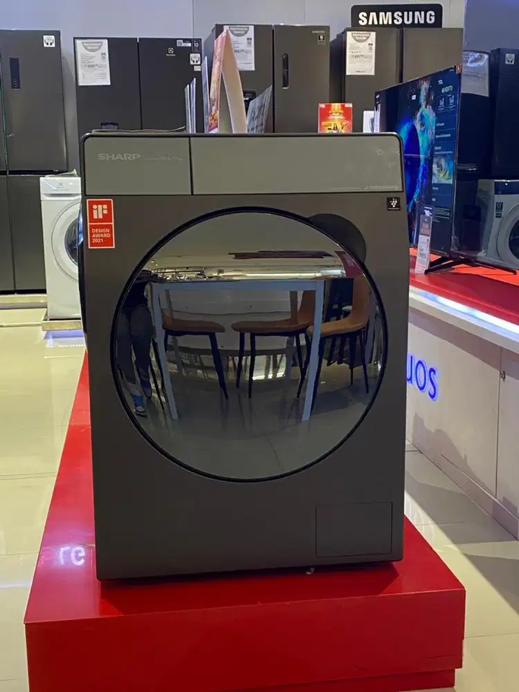 mesin cuci front loading sharp 10.5/7kg