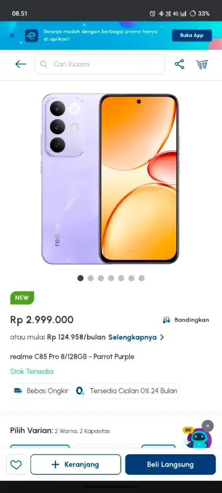 Promo cicilan realme