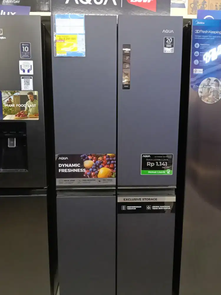 KULKAS AQUA 406LINVERTER 33 WATT CICILAN PAKAI SHOPEPAYLATER