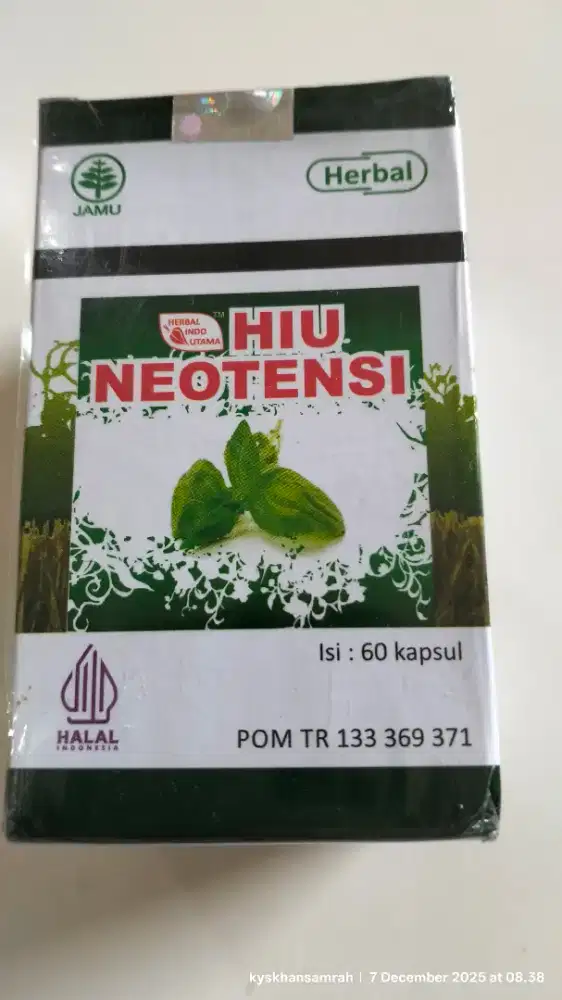 HERBAL INDO UTAMA Hiu NeoTensi