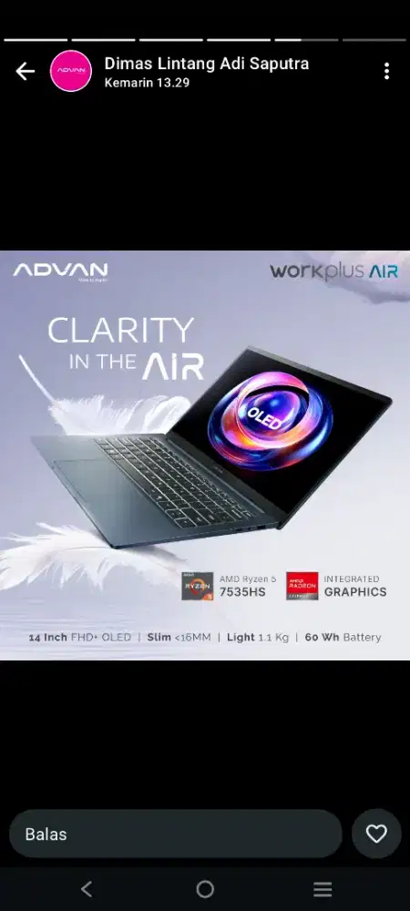 Laptop Advan Stylus 360 pro Promo Akhir Tahun di KLA Komputer Mataram