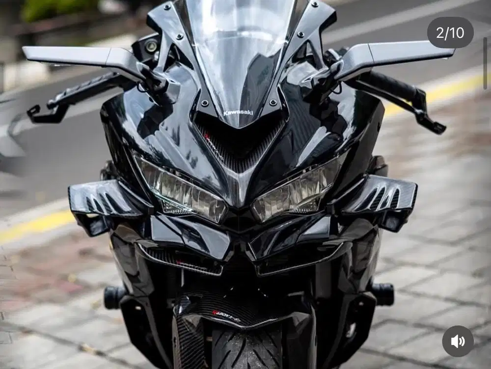 Kawasaki ninja zx25 al black karbon modifikasi