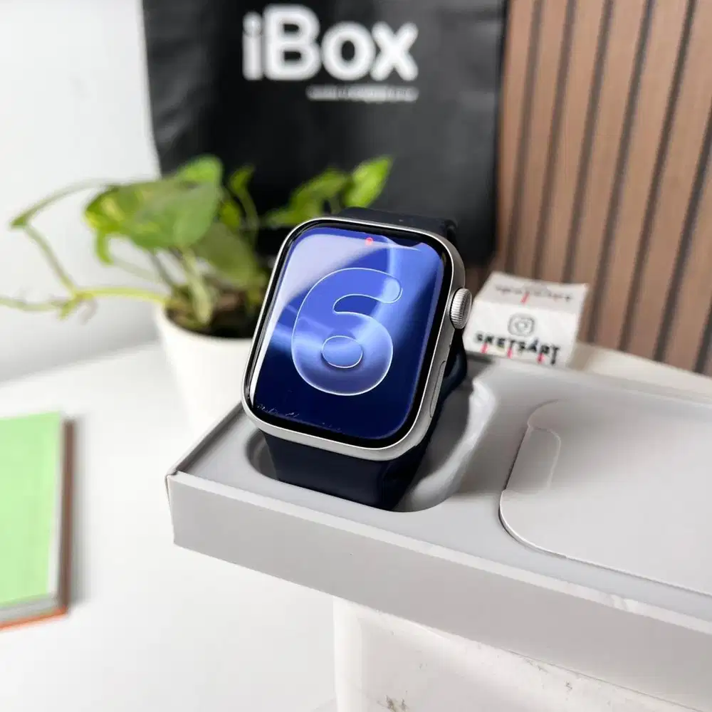 Apple Watch Series 9 45mm iBox Silver iwatch Battery Health 100%