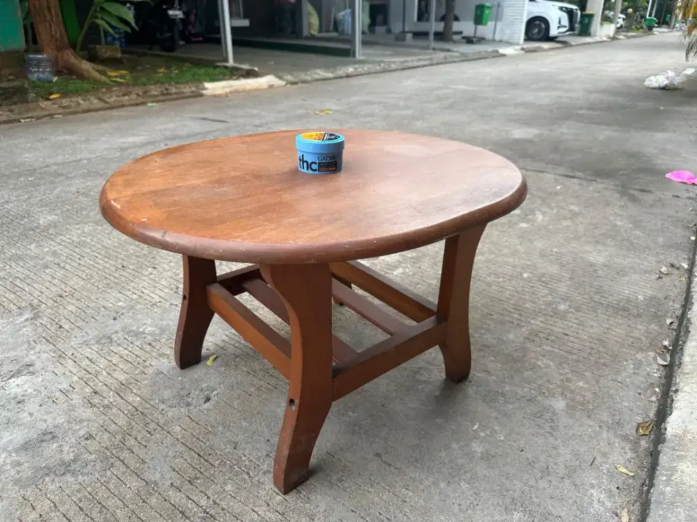 Meja Kayu Jati Asli