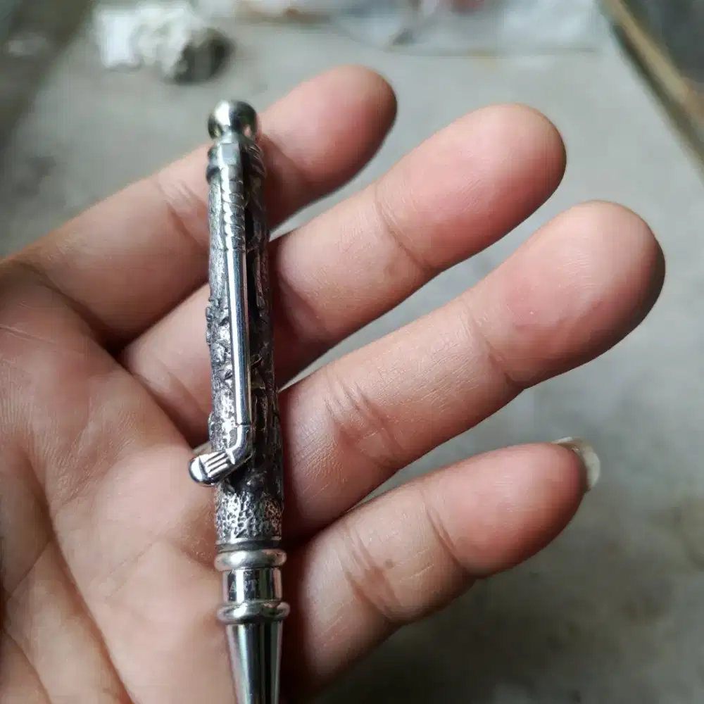 Pulpen Artex USA motif orang bermain golf jadul kuno dan antik