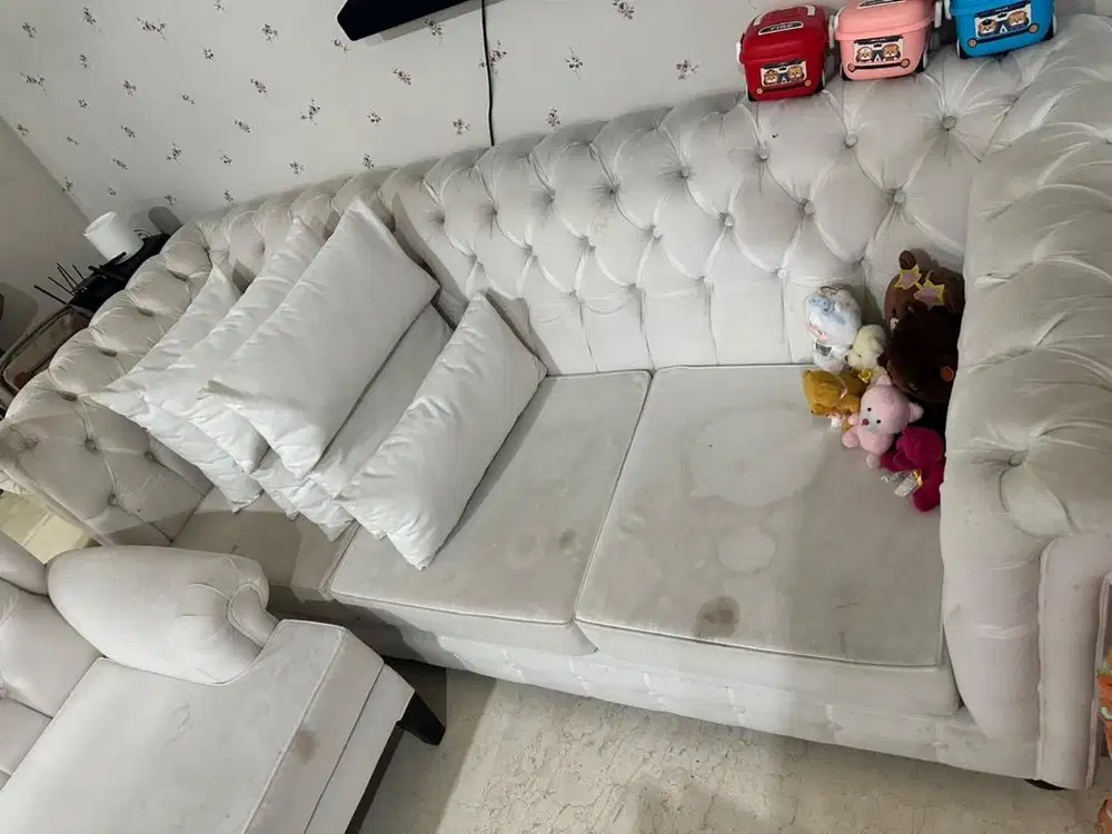 SOFA SET (3 seater (1pcs) dan 1 seater (2pcs))