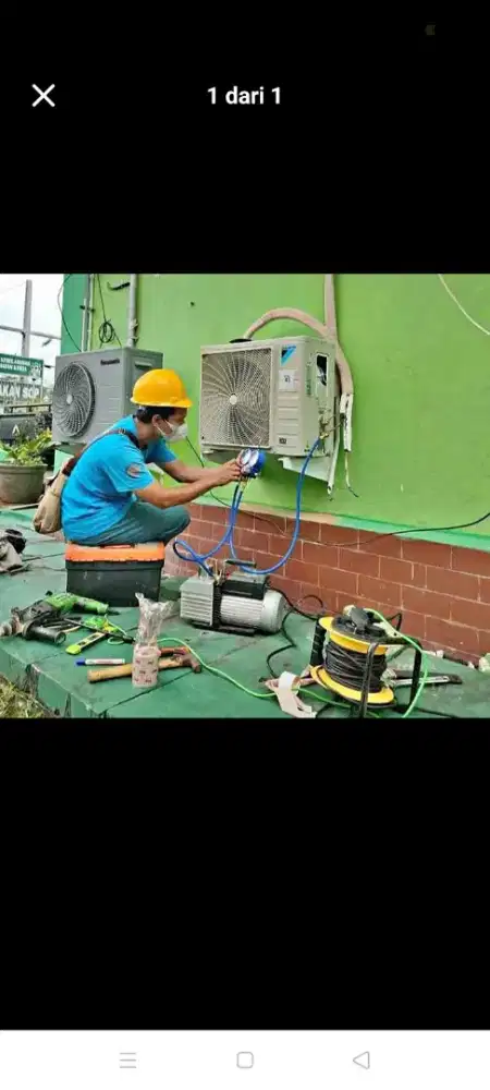 Jasa servis AC kulkas mesin cuci kompa air dll bergaransi