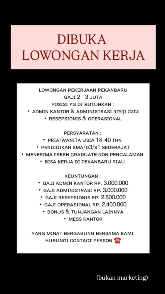 Loker Desember Riau