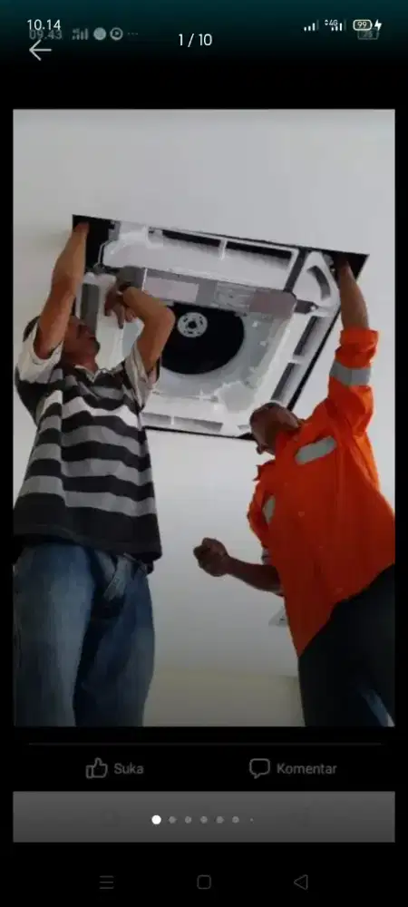Jasa servis AC kulkas mesin cuci kompa air dll