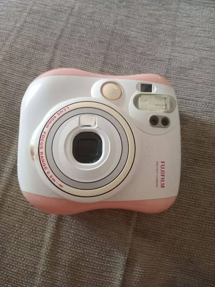 Kamera Polaroid Fuji INstax Mini 25s Putih Pink Bekas