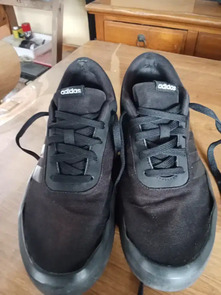 Adidas Futurevulc Lifestyle Black, Size 44, masih bagus, COD Cibubur
