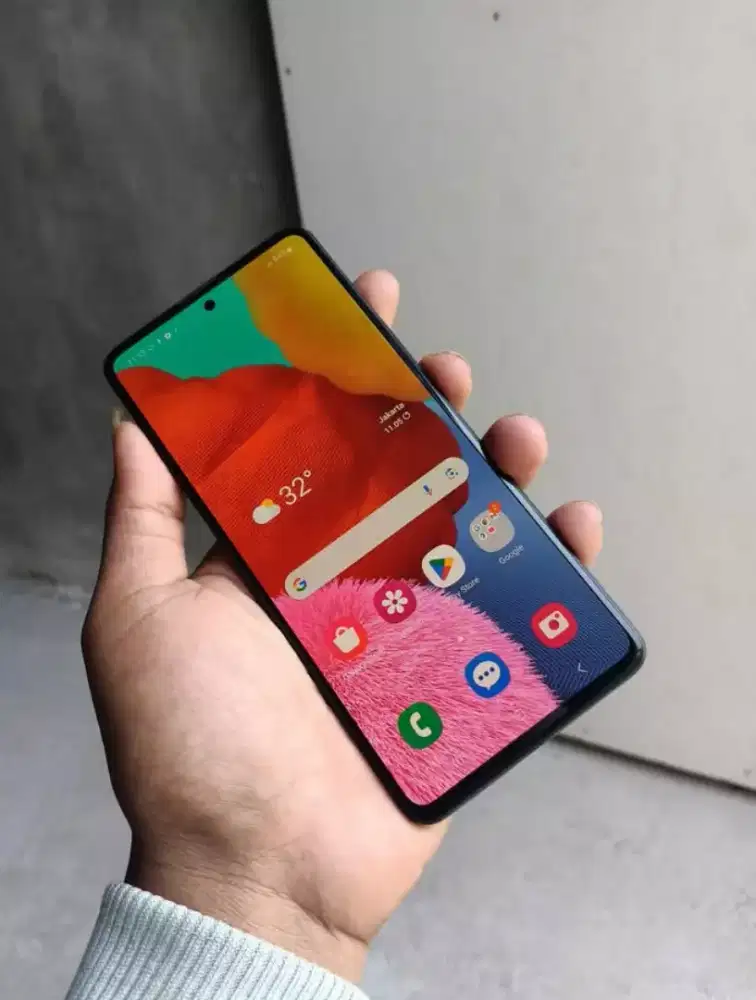 Samsung A51 nfc 6/128 hp+cas Minus Pemakaian No Kendala Lcd Ori