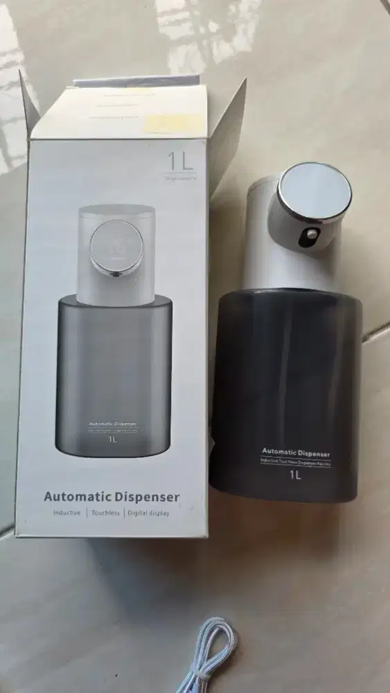 Dispenser sabun otomatis wadah sabun tempat sabun pumping 1 liter baru